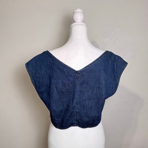 Rachel Comey Denim Pier Top - Size 4 - Picture 4 of 8